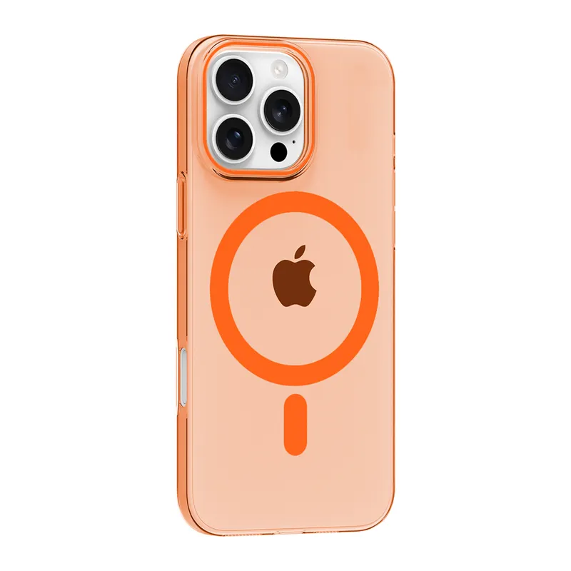 Joko Apple iPhone 16 Pro Max PC Blank Magsafe Kapak - Turuncu