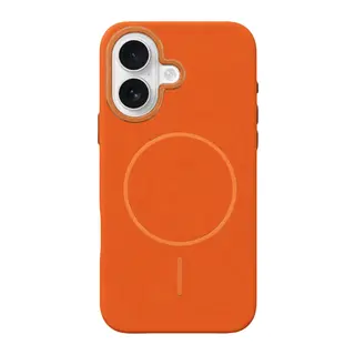 Joko Apple iPhone 16 Luno Deri Magsafe Kapak - Turuncu