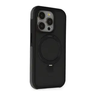 Joko Apple iPhone 15 Pro Zorda Airbag Magsafe Standlı Kapak - Siyah