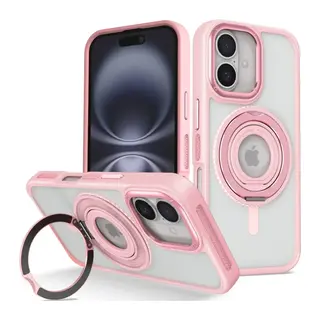 Joko Apple iPhone 16 Banza Magsafe Standlı Kapak - Pembe
