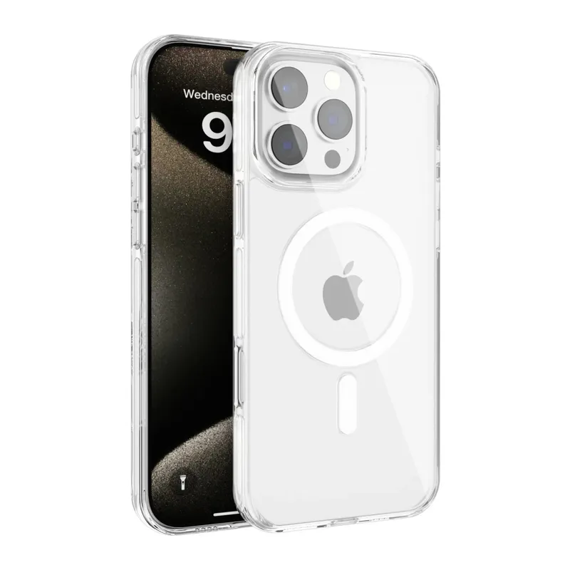 Joko Apple iPhone 16 Pro Max Gleam PC Sert Magsafe Kılıf - Şeffaf