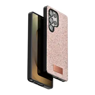 Onegif Samsung Galaxy S25 Ultra Bright Simli Kapak - Pembe