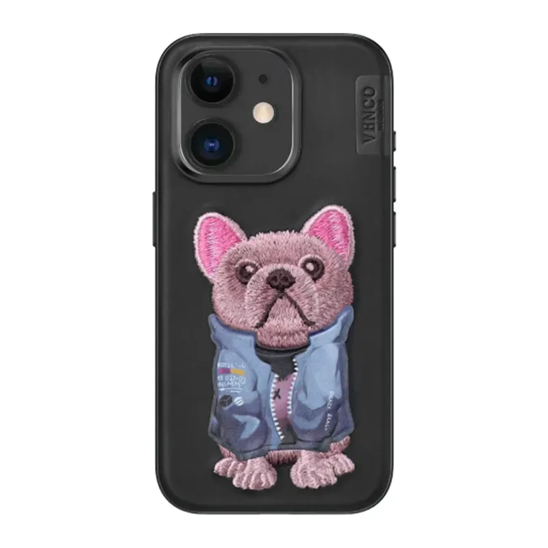 Venco Apple iPhone 11 Cute Desenli Kapak - Siyah