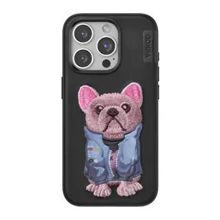 Venco Apple iPhone 15 Pro Max Cute Desenli Kapak - Siyah