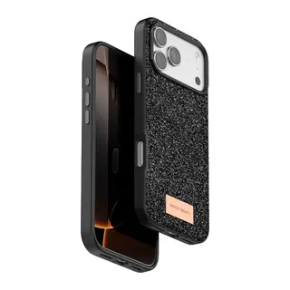 Onegif Apple iPhone 17 Pro Bright Simli Kapak - Siyah