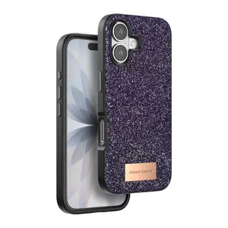 Onegif Apple iPhone 17 Bright Simli Kapak - Derin Mor