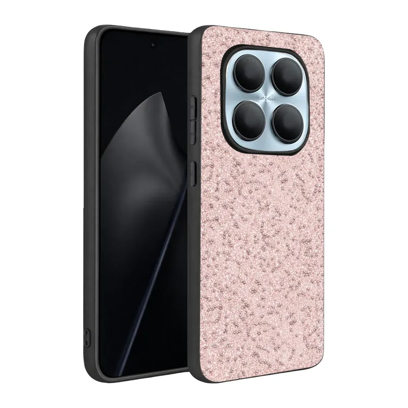 Onegif Xiaomi Redmi Note 15 4G Bright Simli Kapak - Pembe