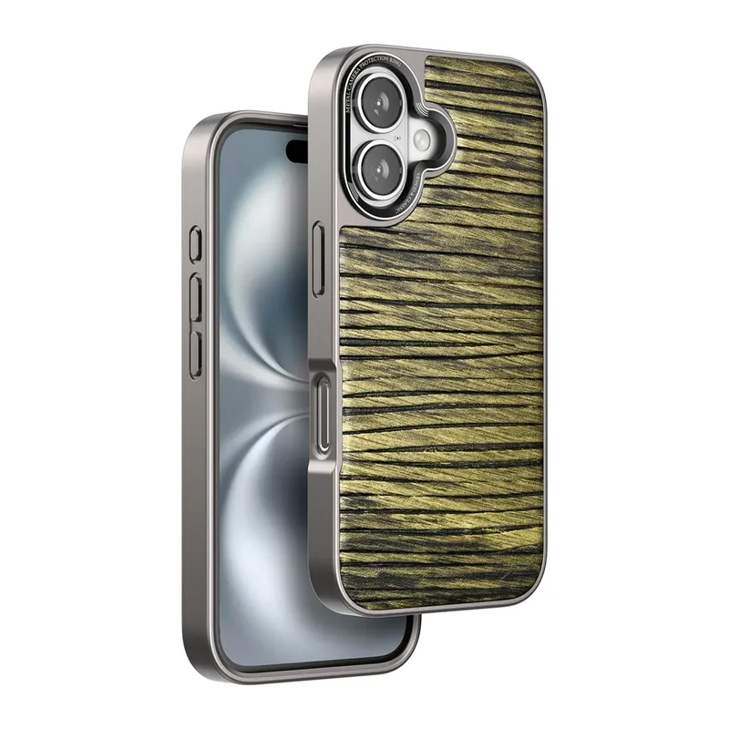 Venco Apple iPhone 16 Wave Kapak - Koyu Kahve