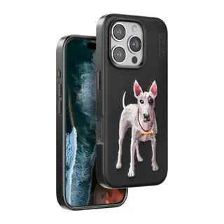 Venco Apple iPhone 16 Pro Perma Desenli Kapak - Siyah
