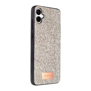 Onegif Samsung Galaxy A06 Bright Simli Kapak - Gold