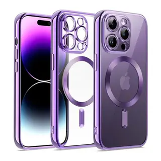 Apple iPhone 12 Pro Kılıf Kross Magneticsafe Kapak - Mor