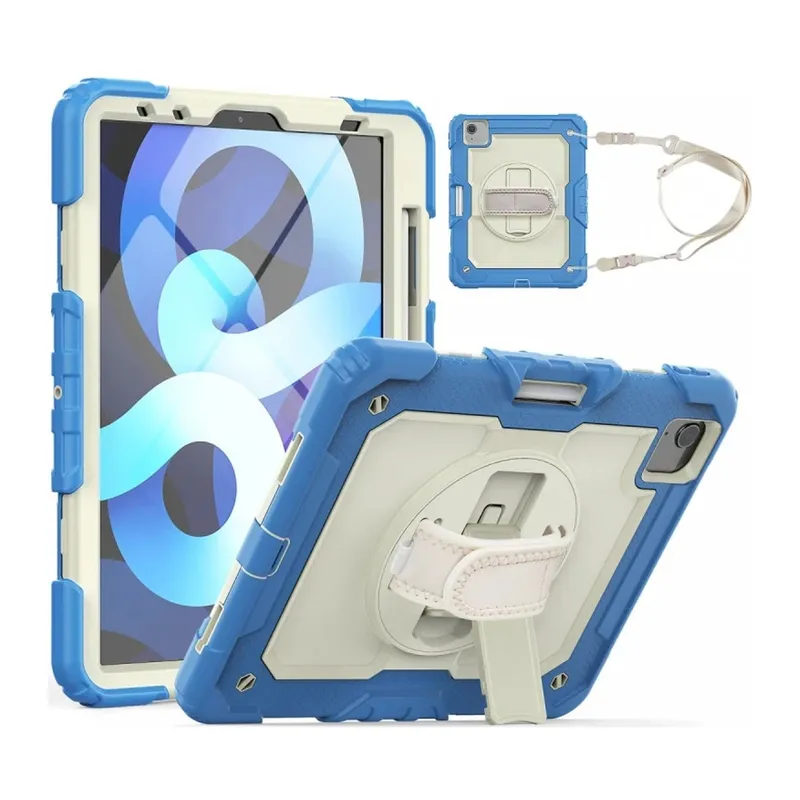 Apple iPad Pro 11 (2020) Kılıf Strap New Tablet Kapak - Mavi