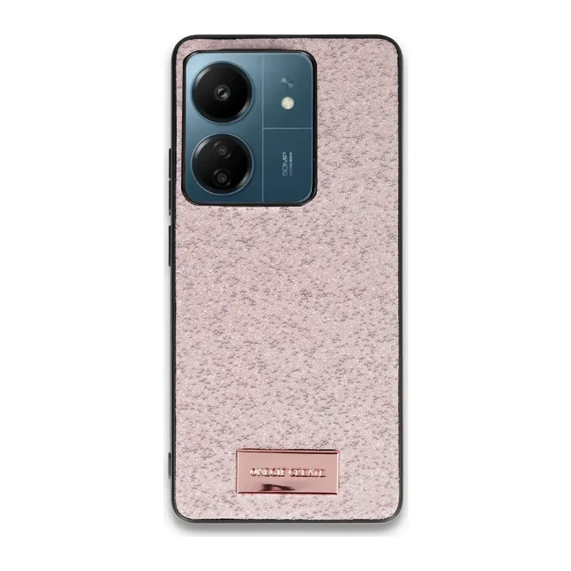 Onegif Xiaomi Redmi 13C Bright Simli Kapak - Pembe