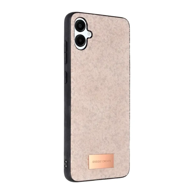 Onegif Samsung Galaxy A06 Bright Simli Kapak - Pembe