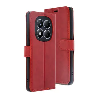 Xiaomi Redmi Note 14 Pro 4G Kılıf Trend S Plus Kapaklı Kılıf - Kırmızı