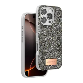 Onegif Apple iPhone 16 Pro Bright Simli Kapak - Gümüş