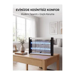 Elektrikli UV Sinek Öldürücü Lamba Çift Işıklı Güçlü Koruma