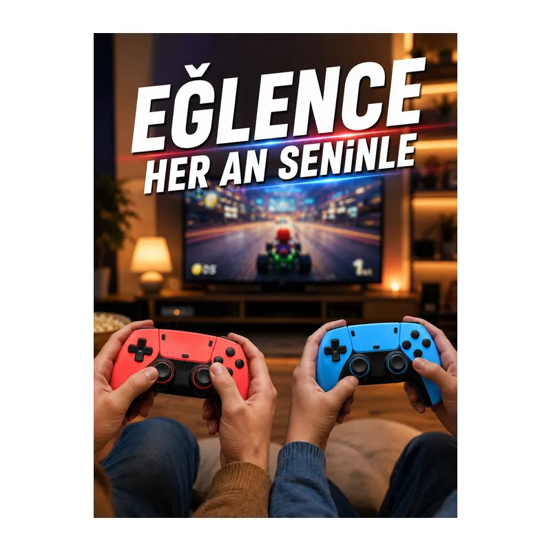Retro Oyun Konsolu HDMI Destekli Kablosuz Oyun Kolu ile Oyun Keyfi