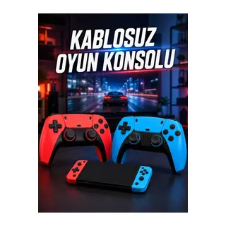 Kablosuz Oyun Konsolu HDMI Çıkışlı Çift Kontrolcülü Retro Oyun Seti