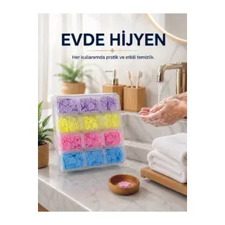 24 Adet Tek Kullanımlık Yaprak Sabun