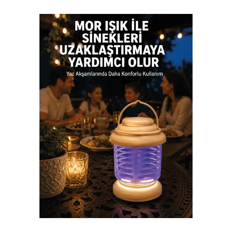 İç ve Dış Mekân Kullanımına Uygun Sinek Kovucu Lamba