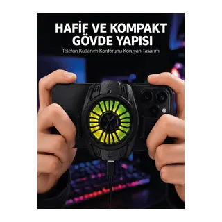 Telefon ve Tablet Uyumlu Manyetik Mobil Soğutucu Fan