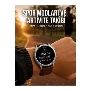 Bluetooth Bağlantılı Günlük Yaşam ve Spor Takip Akıllı Saati