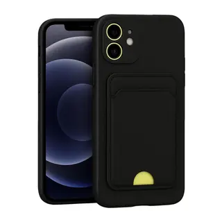 Apple iPhone 11 Kılıf Kelvin Kartvizitli Silikon - Siyah