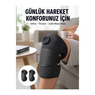 3 Seviyeli Titreşimli Isıtmalı Diz Bakım Masaj Cihazı Yeni Nesil