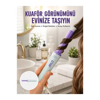 GW Taşınabilir Saç Maşası – 360° Döner Kablo, Negatif İyonlu Seramik Teknoloji Yeni Nesil