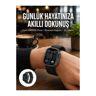 AMOLED Akıllı Saat Bluetooth Arama Su Geçirmez Yeni Nesil
