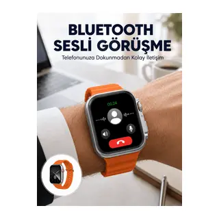 2025 Model Gelişmiş Özellikli Nabız Sensörlü Spor Takibi Yapabilen Titreşimli Saat Yeni Nesil