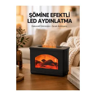 Aromaterapi Destekli Ultrasonik Nemlendirici USB Bağlantılı Sessiz Model