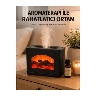 Aromaterapi Uyumlu Ultrasonik Oda Nemlendirici Ayarlanabilir Sis Çıkışlı