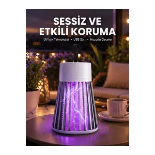 Kamp ve Bahçe İçin Şarjlı Böcek Kovucu Lamba