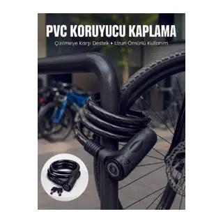 24 mm Kalın Çelik Halat ile Motosiklet ve Bisikletiniz İçin Güçlü Güvenlik