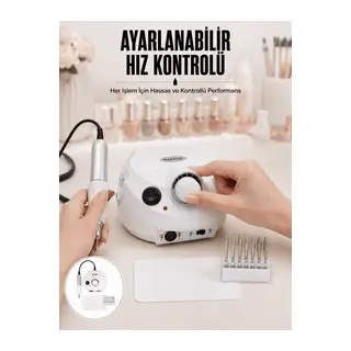 Düşük Gürültülü Tırnak Matkap Seti Salon ve Ev Kullanımı Yeni Nesil