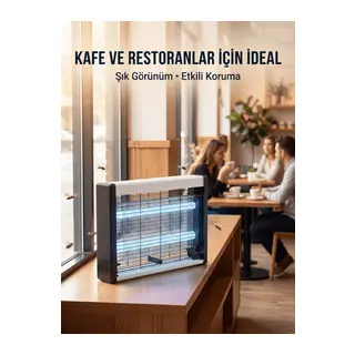 Elektrikli Sinek Öldürücü Lamba Güçlü UV Işık Teknolojisi