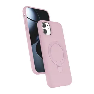 Apple iPhone 11 Regal Magsafe Standlı Kapak - Açık Pembe