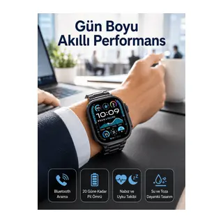 Akıllı Saat Arama Konuşma GPS ve NFC Özelliği 3 Kordonlu Amoled Ekran