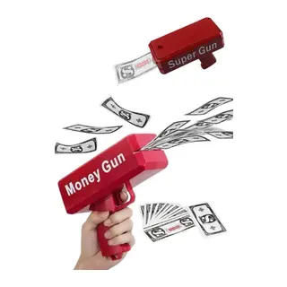 Para Dolar Atma Makinası Super Money Gun Para Saçma Fırlatma Tabancası