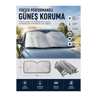 Araç Güneşlik Koruyucu Cam Güneşliği Otomobil Güneşlikleri Katlanabilir