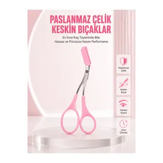 Taraklı Kaş Düzeltme Makası – Hassas Şekillendirme ve Kolay Kullanım