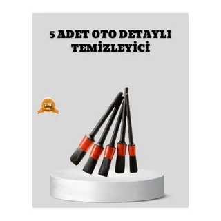 Araç Detay Temizlik Fırçası 5’li Set Çizmeyen Kıl Çok Yönlü Kullanım