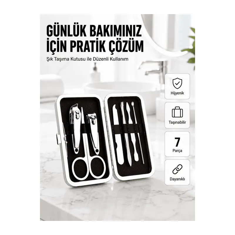 Taşınabilir Çantalı Çok Fonksiyonlu Bakım Seti