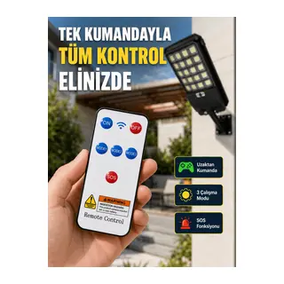 Güneş Enerjili LED Duvar ve Direk Lambası Suya Dayanıklı Akıllı Aydınlatma