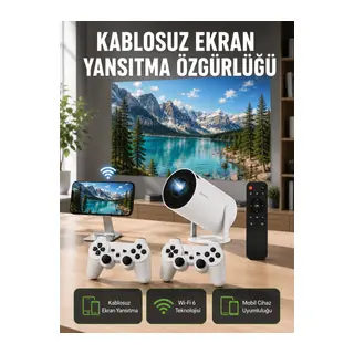 Taşınabilir Çok Fonksiyonlu Projeksiyon – Oyun, Sunum, Netflix ve Eğitim İçin Yeni Nesil