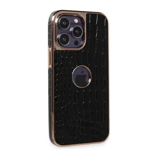 Apple iPhone 14 Pro Max Kılıf Snake Kapak - Siyah