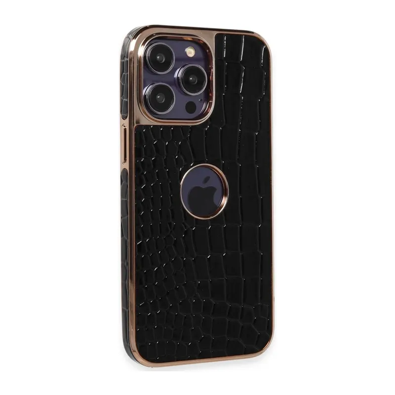Apple iPhone 14 Pro Max Kılıf Snake Kapak - Siyah