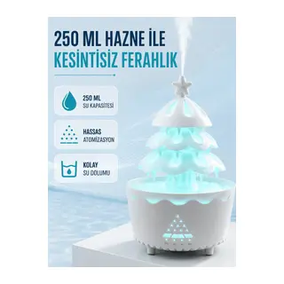Şans Ağacı LED Işıklı Ultrasonik Buhar Makinesi Esansiyel Yağ Aroma Yayıcı